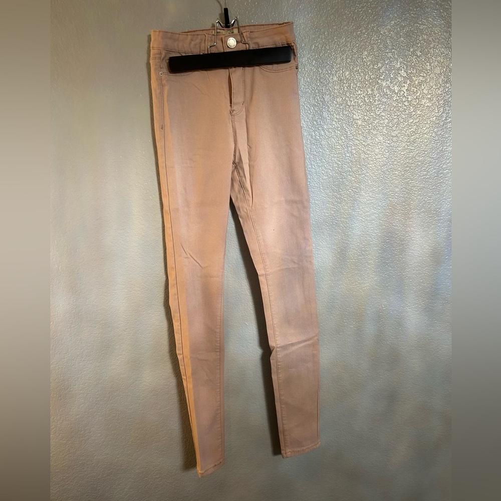 Women’s Pink Blush High Rise Stretch skinny Pants Size Small